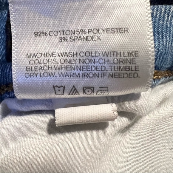 Express Women Light Wash Ripped Distressed Cropped Skinny Mid Rise Jeans  Sz 0/R - Picture 4 of 9